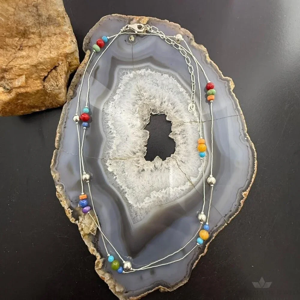 Carolyn Pollack Sterling Silver Liquid Silver & Beads 38